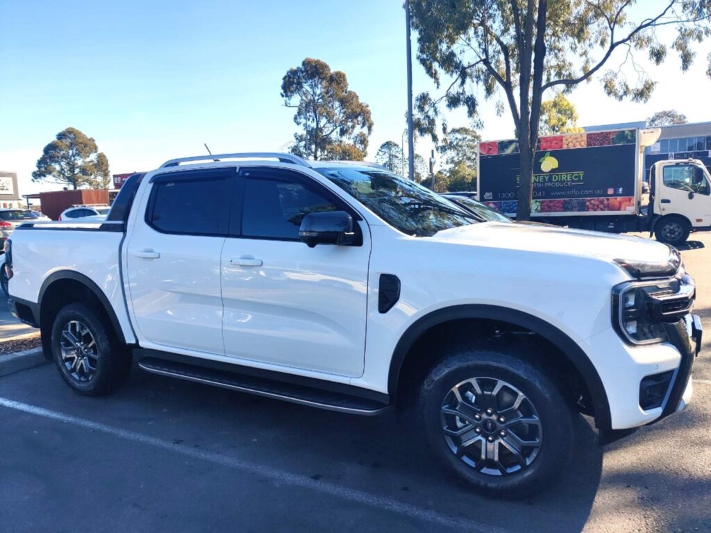 White Ford Ranger ute professionally cleaned at The Washouse