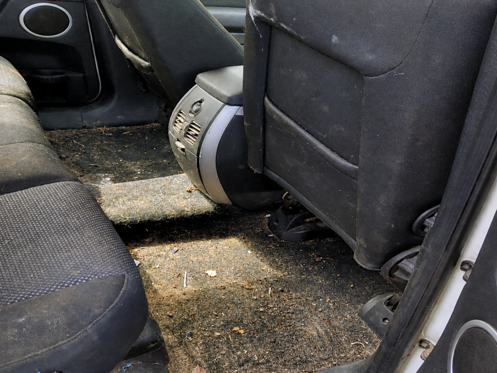Heavily soiled car interior before detail at The Washouse Rouse Hill